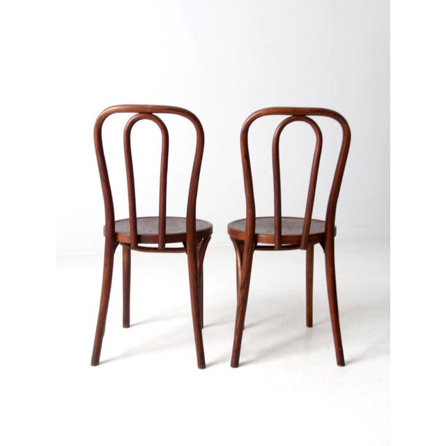 Vintage Bentwood Chairs Pair by Great Northern Chair Company For Sale - Image 9 of 12