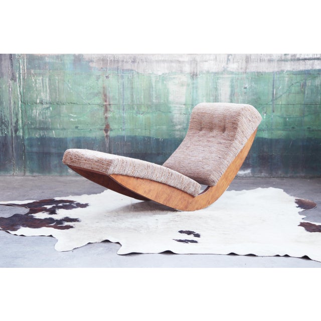Adrian Pearsall Mid Century Upholstered Lounge Chair in the Style of Adrian Pearsall For Sale - Image 4 of 13