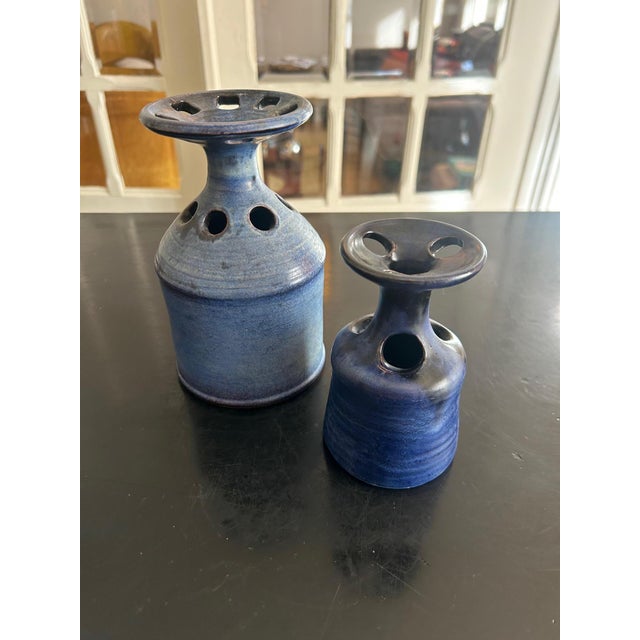 Mid-Century Modern Ceramic Vases from Salins, 1970s, Set of 2 For Sale - Image 3 of 16