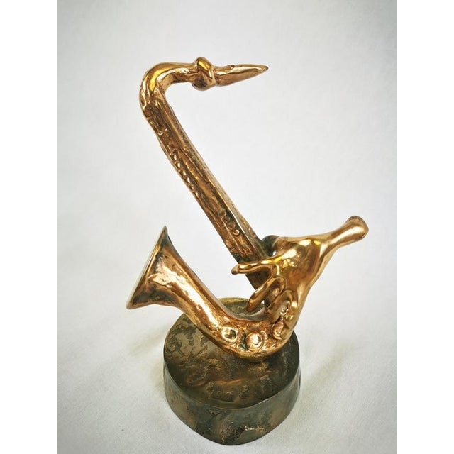 Bronze Saxophone by Lohé For Sale - Image 3 of 10