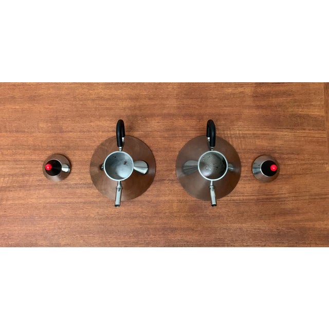 Japanese Postmodern Stainless Steel Kettle, Set of 2 For Sale - Image 11 of 18