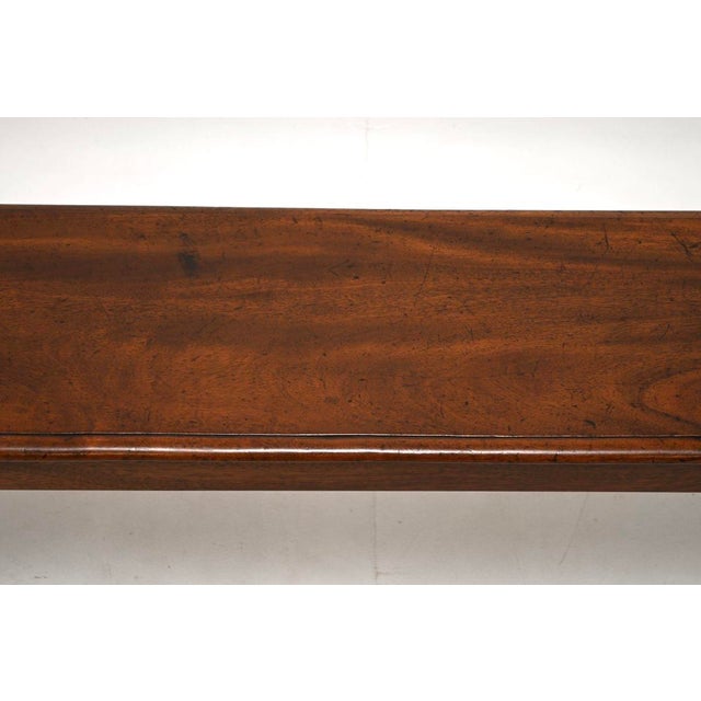 Wood Antique Victorian Carved Bench, 1860 For Sale - Image 7 of 11