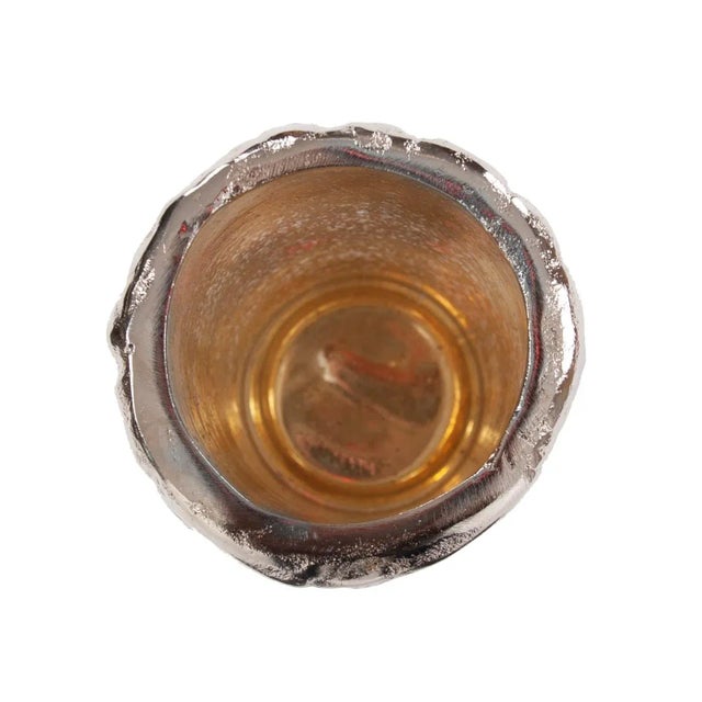 Contemporary Kenneth Ludwig Chicago Artic Glacier Glass Pillar Holder For Sale - Image 3 of 5