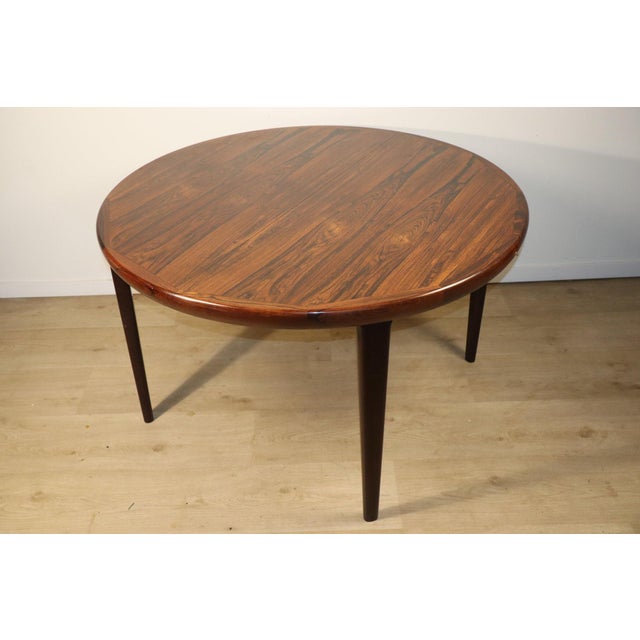 Scandinavian Extendable Dining Table in Rosewood by VV Moble, 1960 For Sale - Image 6 of 18