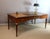 Large Louis XVI style desk resting on four chamfered legs. Three drawers in the frieze and false drawers on the visitors'...