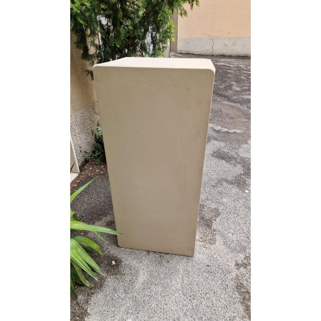 Mid-Century Modern White Iron Storage Cabinet with Shutter, 1950s For Sale - Image 3 of 14