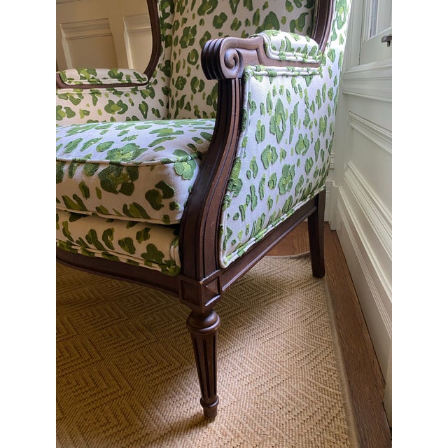 1970s 1970s Balloon Canopy Chair With Leopard Fabric!! For Sale - Image 5 of 5