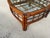 Wood Vintage Tortoise Bamboo Rattan Square Coffee Table With Glass Top For Sale - Image 7 of 12