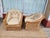 Italian 1960's Pair of Italian Wicker Chairs For Sale - Image 3 of 12