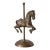Vintage Solid Brass Carousel Horse Figurine For Sale