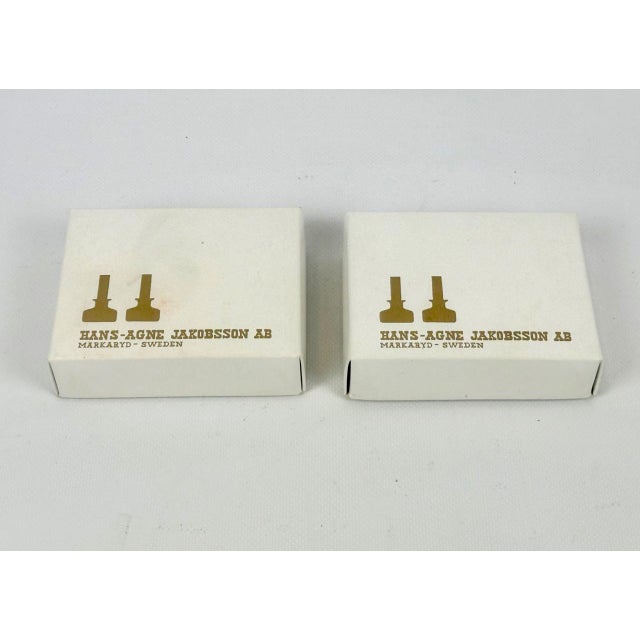 Gold Swedish Brass Candleholder L-92 by Hans-Agne Jakobsson for Markaryd, 1970s, Set of 4 For Sale - Image 8 of 9