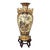 Chinoiserie Floor Vase on Stand Depicting Peacocks, Birds and Flowers For Sale