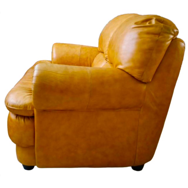 2000 - 2009 Chateau d'Ax Italian Leather Loveseat 2 Seater For Sale - Image 5 of 17
