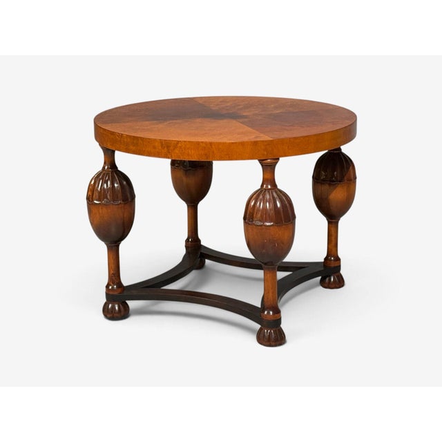 1930s Swedish Modern, Coffee Table, Stained Birch, Sweden, 1930s For Sale - Image 5 of 14