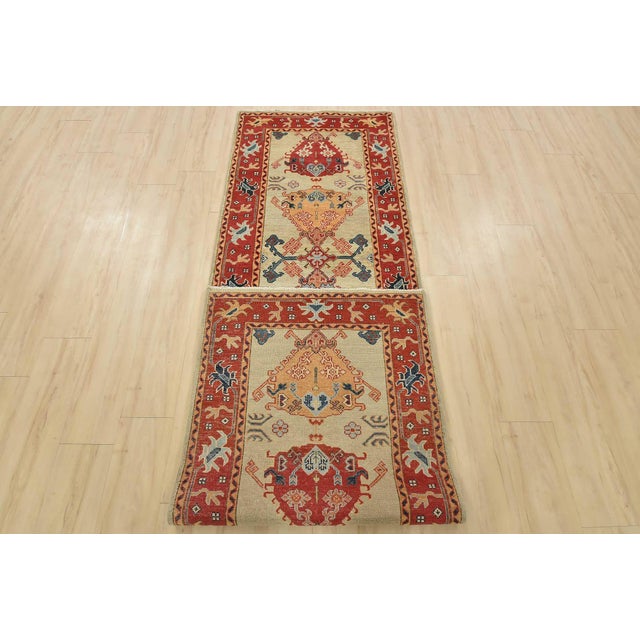 Kazak Runner 2’10” X 9’7” Gray Wool Tribal Hand-Knotted Oriental Rug For Sale - Image 13 of 14