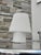 Beautiful Flore table lamp by SCE (Société Centrale d'éclairage) for Habitat. France, 1980s. Made entirely of white...