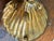 Vintage Brass Sea Shell Footed Trinket Dish — Hollywood Regency Coastal Decor For Sale - Image 4 of 5