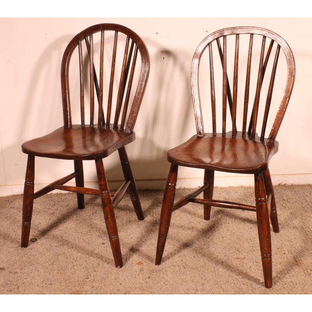 Antique Windsor Chairs, Set of 2 For Sale - Image 3 of 11