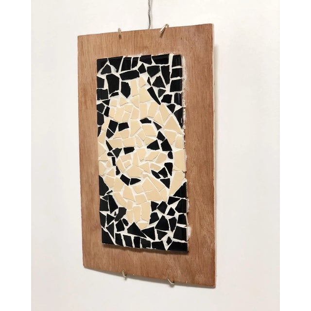 Vintage Modern Mosaic Artwork on Wood For Sale - Image 4 of 6