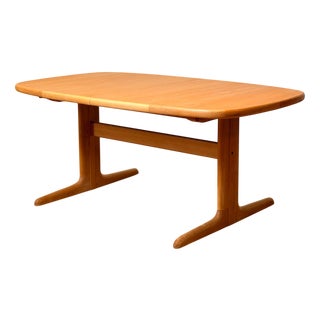 Danish Oval Dining Table in Beech from Skovby Møblefabrik For Sale