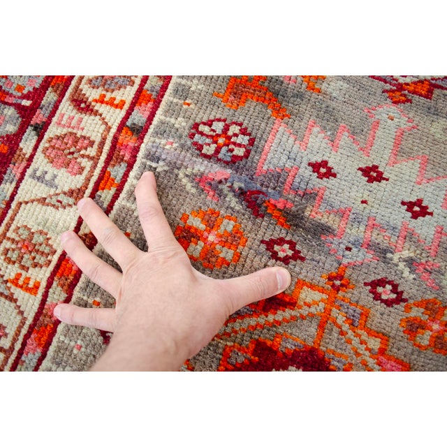 1960s Kurdish Extra Long Runner Herki Hand-Knotted Distressed Rug For Sale - Image 16 of 18