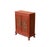 This exquisite Chinese-style vermilion lacquer paint cabinet features a striking faux-bamboo frame that lends a rhythmic,...