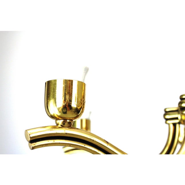 Vintage Austrian Chandelier attributed to Hugo Gorge for Eduard Schmelz, 1930s For Sale - Image 11 of 15