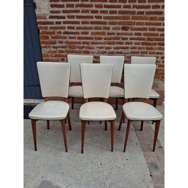 Wood Mid-Century Modern Scandinavian Chairs, 1950s, Set of 6 For Sale - Image 7 of 7