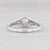 New Floral Filigree Diamond Engagement Ring 14k Gold SZ 6.75 Solitaire Rose Cut For Sale - Image 4 of 7