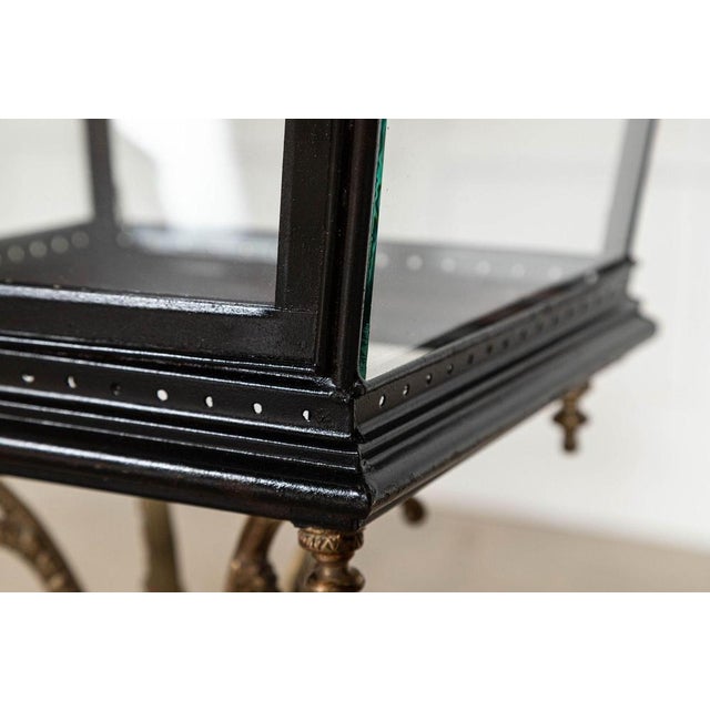 Large French Victorian Style Bronze & Iron Lantern For Sale - Image 12 of 17