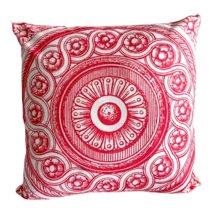 Contemporary Vizcaya Circle Filigree Medallion Pillow Cover