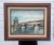 Rustic European Still Life Rhine River Bridge Framed Original Oil Painting For Sale In Houston - Image 6 of 12