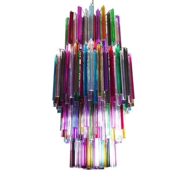 Multicolor Murano Chandelier, 1990s For Sale