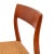 Vintage Niels Otto Møller Model 77 & 57 Teak Dining Chairs With Danish Papercord For Sale - Image 12 of 14