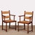 Brown Oak Straw-Seated Armchairs, 1950s, Set of 2 For Sale - Image 8 of 8