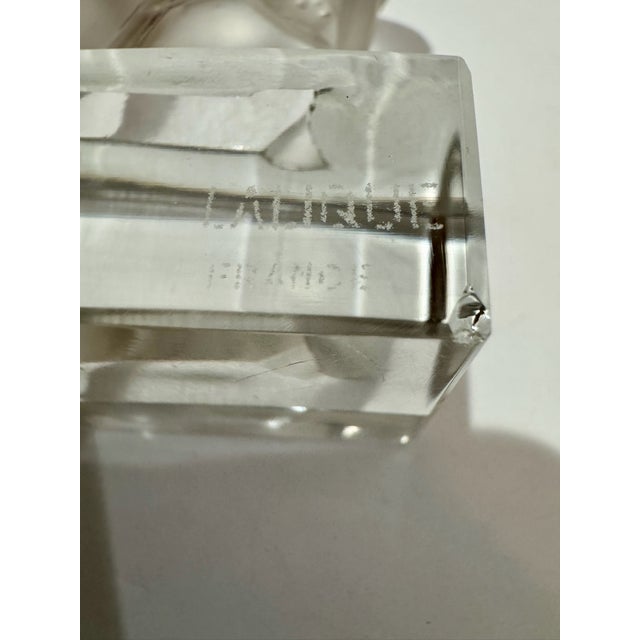 Late 20th Century Late 20th Century Lalique France Grazing Deer Fawn Frosted Crystal Figurine Paperweight For Sale - Image 5 of 8
