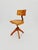 Bauhaus swivel office chair in solid wood By Polster Gleich ,1930s The chair is in good condition Measurements: Height :...