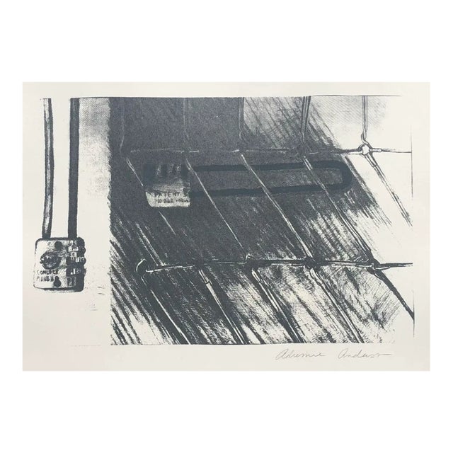 1980s Adrienne Anderson Industrial Lithograph For Sale