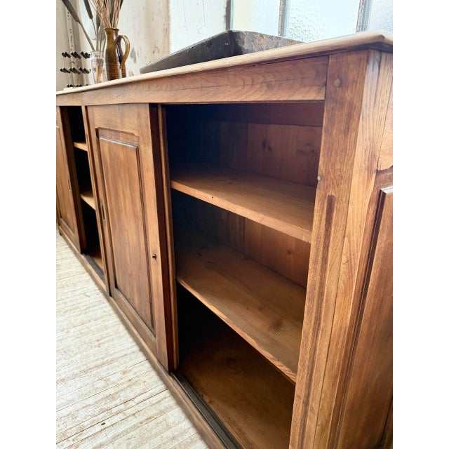 Oak Sideboard with Sliding Doors, 1900s For Sale - Image 14 of 18