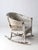 Antique American White Wicker Rocking Chair For Sale - Image 10 of 14