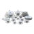 1980s Richard Ginori “Lerici” Hand-Painted Porcelain Dinner Service for 16 – Complete Set W/ Tea Service & Tureen - 106 pcs For Sale