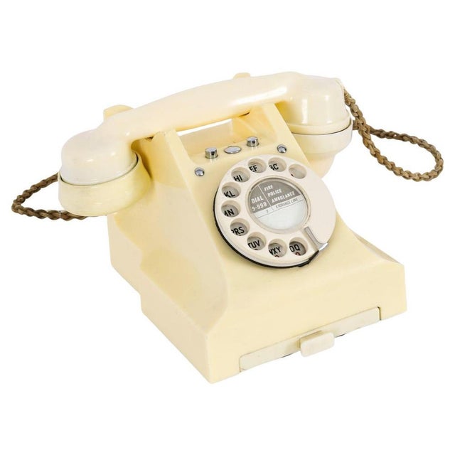 Mid-Century Bakelite Model 328L Rotary Telephone, 1952 For Sale - Image 15 of 15