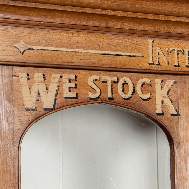 Victorian Oak and Glass Showcase Dresser, 1890s For Sale - Image 11 of 18