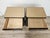Wood Art Deco Bedside Tables in Walnut Burl with Pink Glass Tops, 1940, Set of 2 For Sale - Image 7 of 16