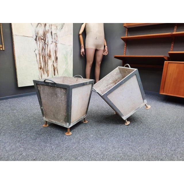 Brutalist Planters, 1950s, Set of 2 For Sale - Image 13 of 13