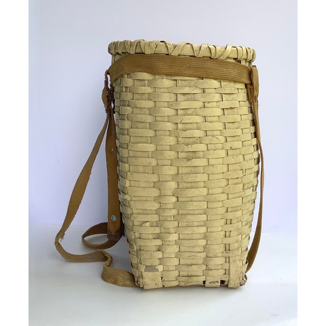 Cabin Circa 1940s Adirondack Pack Basket For Sale - Image 3 of 6