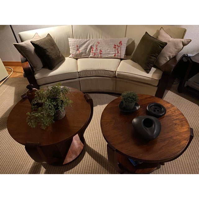 Art Deco 1930s European Curved Art Deco Sofa For Sale - Image 3 of 11