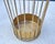 Brass Mid 20th Century Brass Wire Umbrella Stand After Mathieu Mategot For Sale - Image 8 of 9