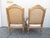 1900 - 1909 Pair of Antique French Louis XVI Style Giltwood Armchairs For Sale - Image 5 of 18