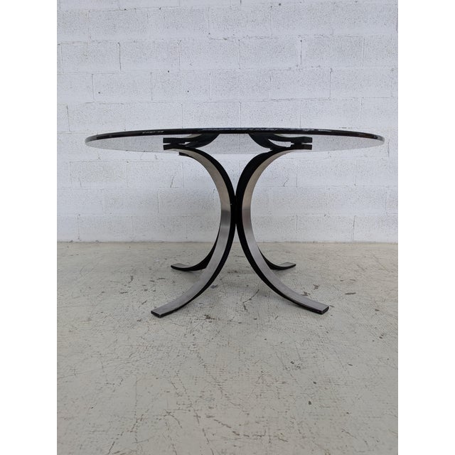 T69 Table by Osvaldo Borsani and Four Wheeled Chairs by Eugenio Gerli for Tecno, 1960s, Set of 5 For Sale - Image 9 of 17